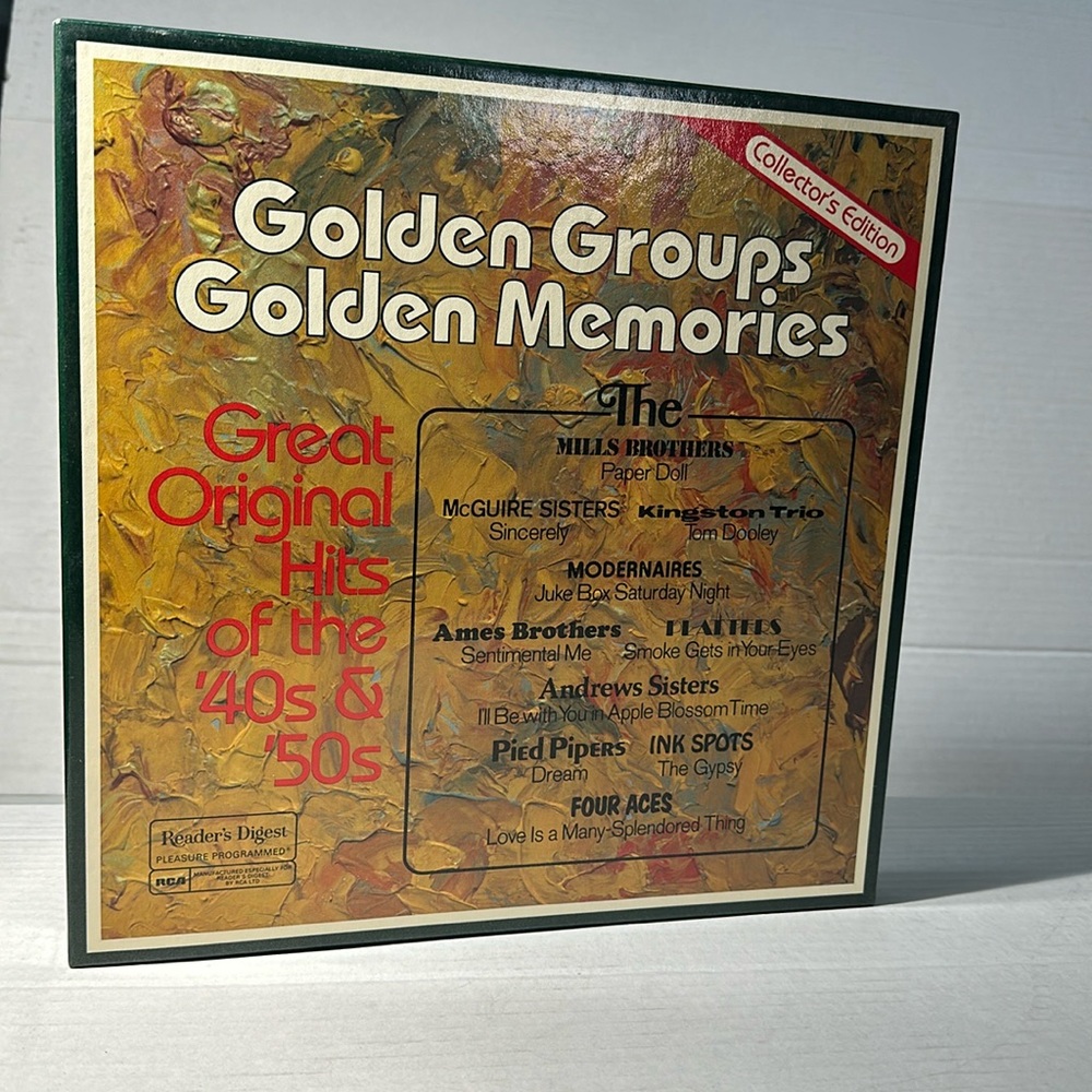 Golden Groups Golden Memories, Great Original Hits Of The 40's & 50's, 8 Lp's